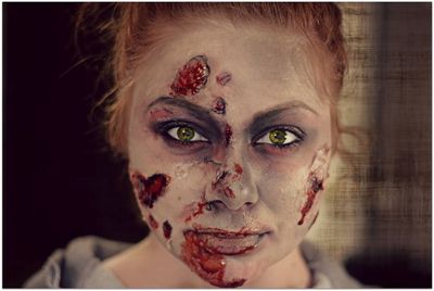 Макияж зомби на хэллоуин 2016: фото, видео как сделать своими руками